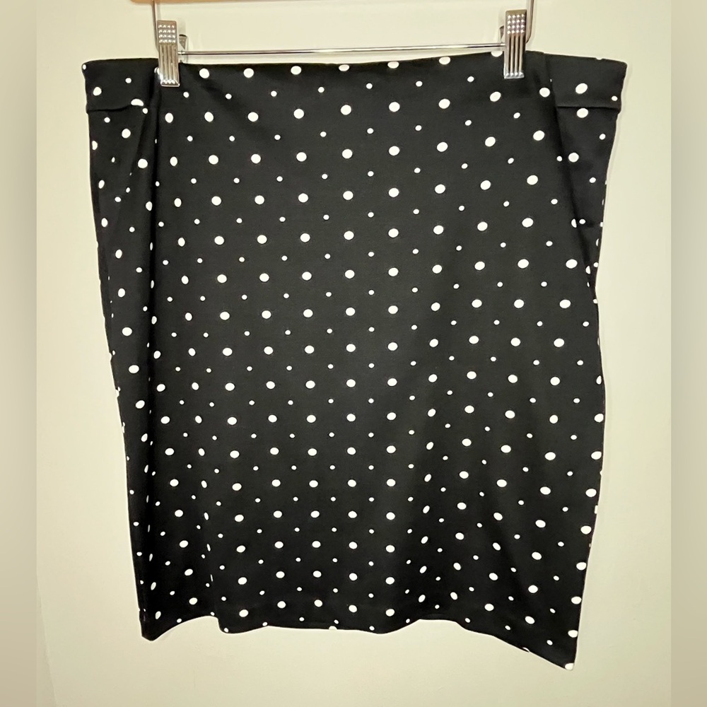The Limited Black w White Polka Dot Pencil Skirt Women’s Size 12